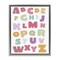 Stupell Industries Muted Alphabet Letters Floating Frame, design by Susan Ball